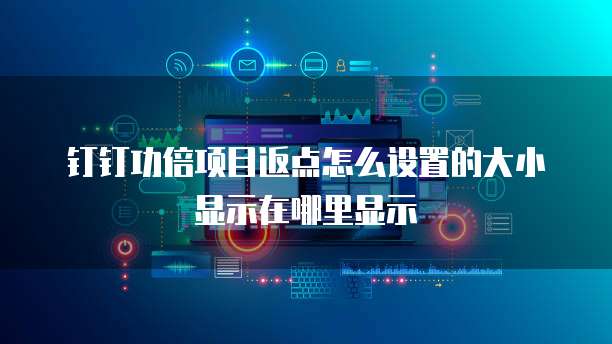 钉钉功倍项目返点怎么设置的大小显示在哪里显示