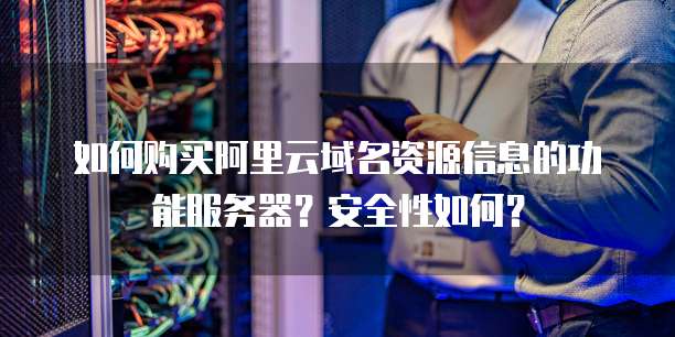 如何购买阿里云域名资源信息的功能服务器?安全性如何?