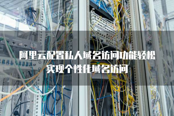 阿里云配置私人域名访问功能轻松实现个性化域名访问