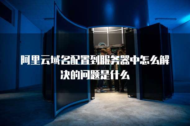 阿里云域名配置到服务器中怎么解决的问题是什么