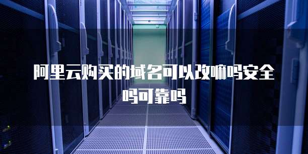 阿里云购买的域名可以改嘛吗安全吗可靠吗