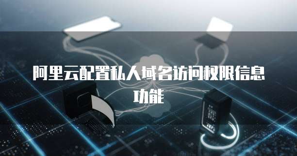 阿里云配置私人域名访问权限信息功能