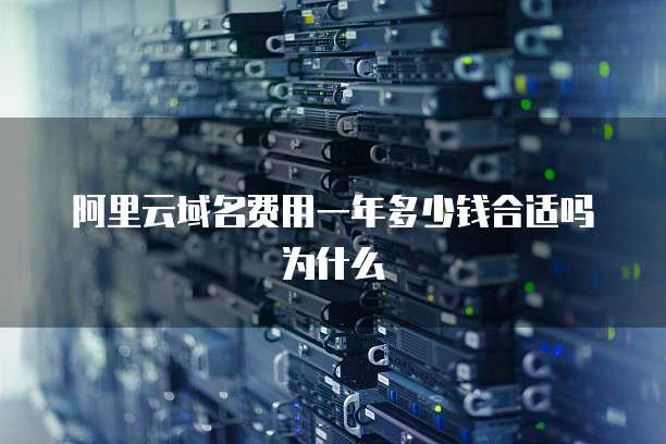 阿里云域名费用一年多少钱合适吗为什么