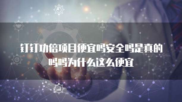 钉钉功倍项目便宜吗安全吗是真的吗吗为什么这么便宜