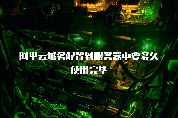 阿里云域名配置到服务器中要多久使用完毕