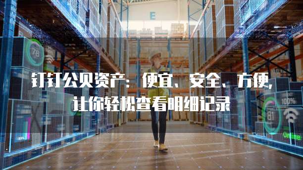 钉钉公贝资产:便宜、安全、方便,让你轻松查看明细记录