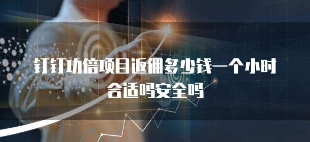 钉钉功倍项目返佣多少钱一个小时合适吗安全吗