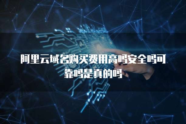 阿里云域名购买费用高吗安全吗可靠吗是真的吗