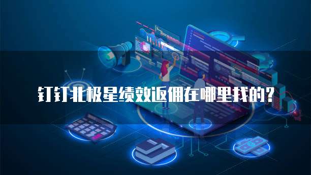 钉钉北极星绩效返佣在哪里找的?