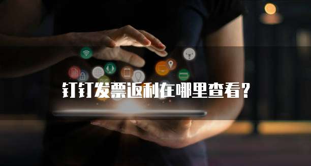 钉钉发票返利在哪里查看?