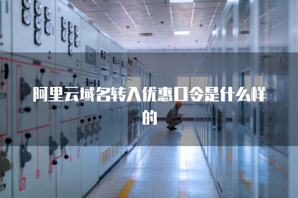 阿里云域名转入优惠口令是什么样的