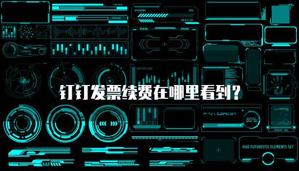 钉钉发票续费在哪里看到？