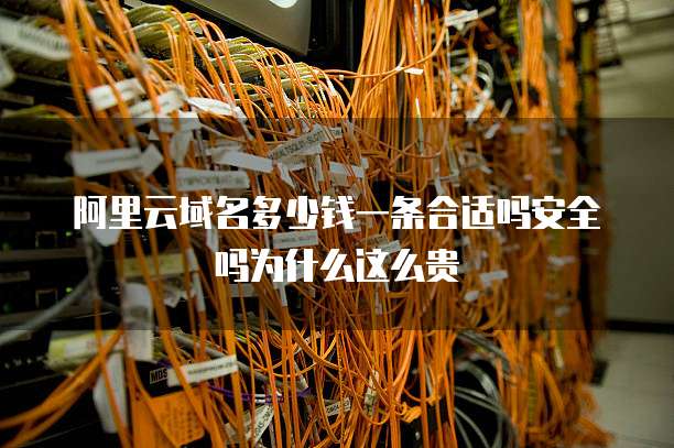 阿里云域名多少钱一条合适吗安全吗为什么这么贵