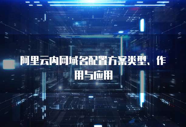 阿里云内网域名配置方案类型、作用与应用