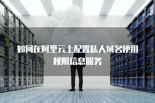 如何在阿里云上配置私人域名使用权限信息服务