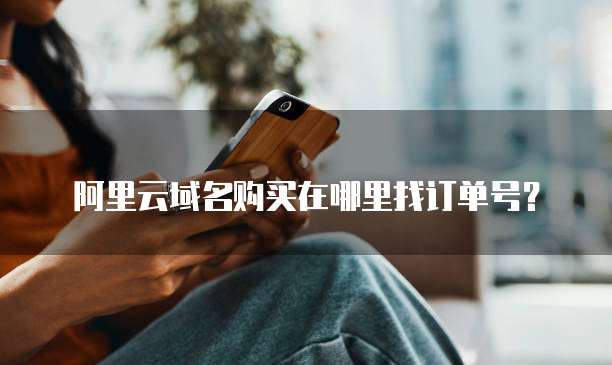 阿里云域名购买在哪里找订单号？