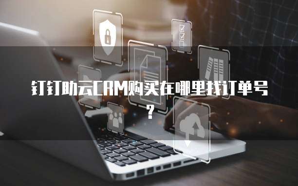 钉钉助云CRM购买在哪里找订单号？