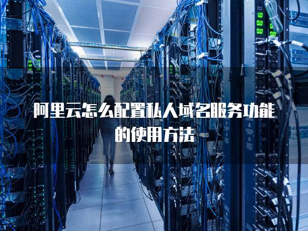 阿里云怎么配置私人域名服务功能的使用方法