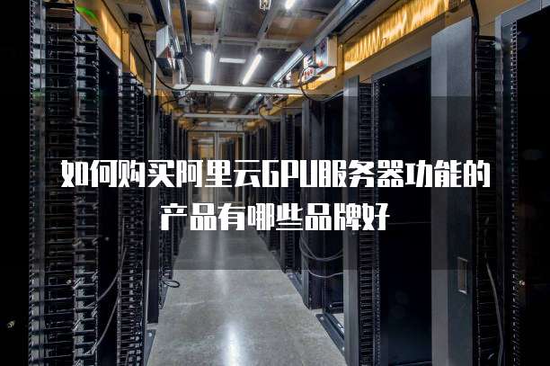 如何购买阿里云GPU服务器功能的产品有哪些品牌好