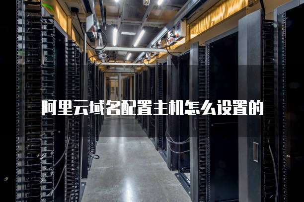 阿里云域名配置主机怎么设置的