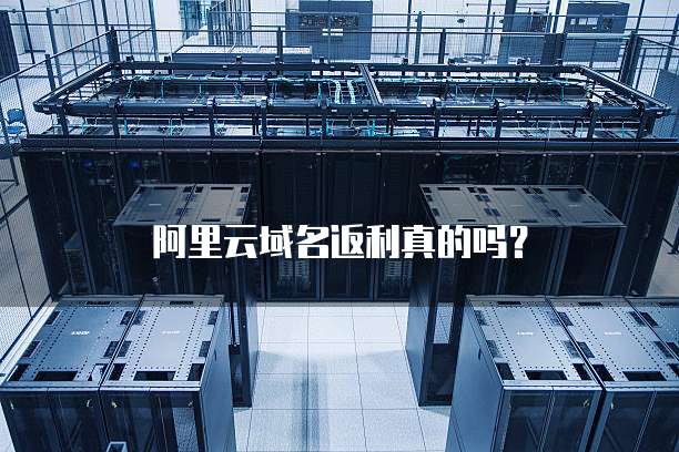阿里云域名返利真的吗?