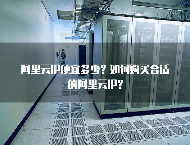 阿里云IP便宜多少？如何购买合适的阿里云IP？