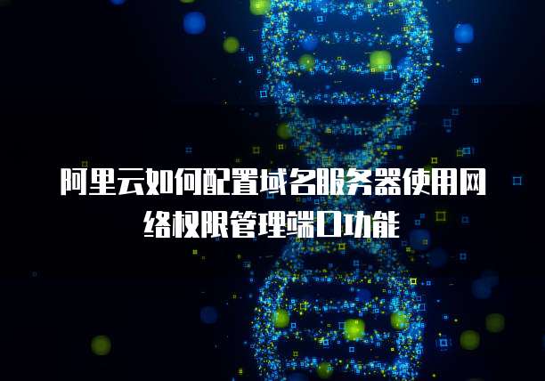 阿里云如何配置域名服务器使用网络权限管理端口功能