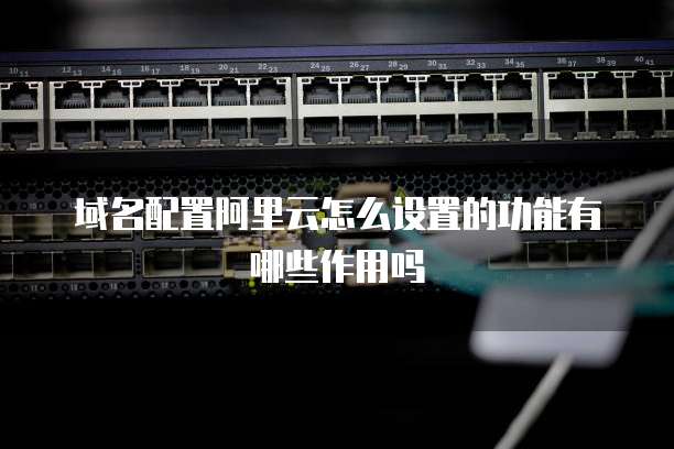 域名配置阿里云怎么设置的功能有哪些作用吗