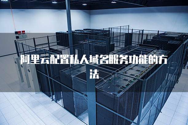 阿里云配置私人域名服务功能的方法