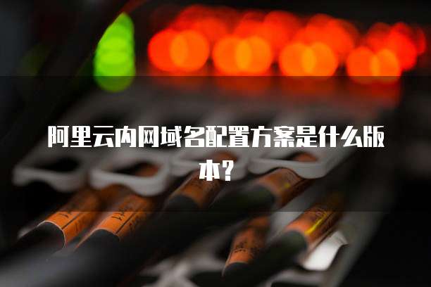阿里云内网域名配置方案是什么版本？
