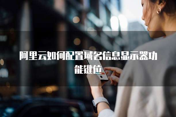 阿里云如何配置域名信息显示器功能键位