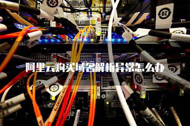 阿里云购买域名解析异常怎么办