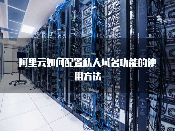 阿里云如何配置私人域名功能的使用方法