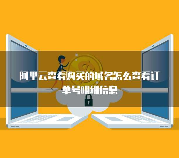 阿里云查看购买的域名怎么查看订单号明细信息