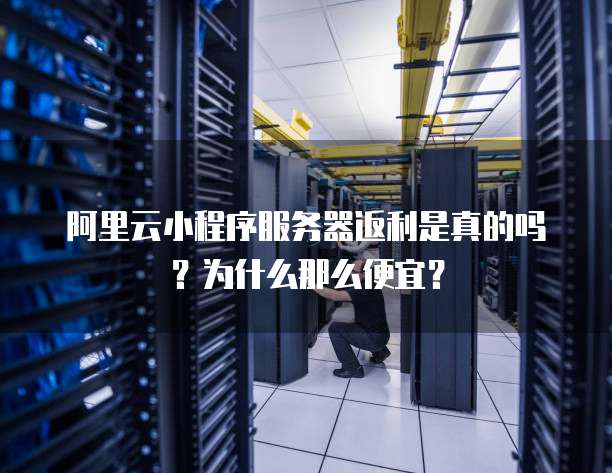 阿里云小程序服务器返利是真的吗?为什么那么便宜?