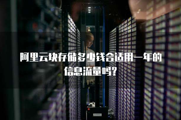 阿里云块存储多少钱合适用一年的信息流量吗？
