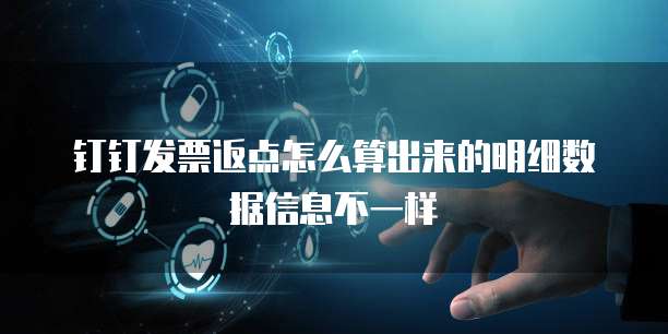 钉钉发票返点怎么算出来的明细数据信息不一样