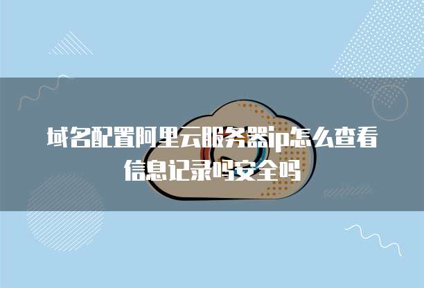 域名配置阿里云服务器ip怎么查看信息记录吗安全吗