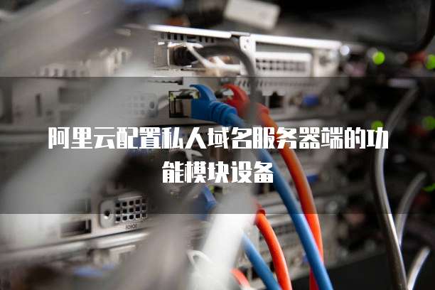 阿里云配置私人域名服务器端的功能模块设备