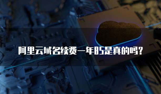 阿里云域名续费一年85是真的吗?