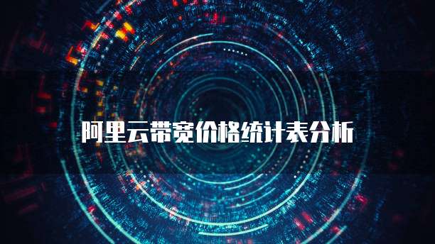 阿里云带宽价格统计表分析