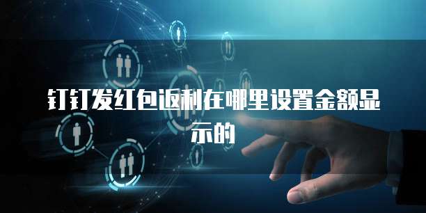 钉钉发红包返利在哪里设置金额显示的