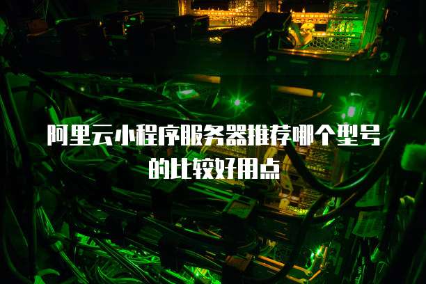 阿里云小程序服务器推荐哪个型号的比较好用点