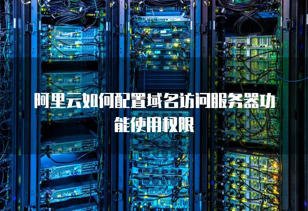 阿里云如何配置域名访问服务器功能使用权限