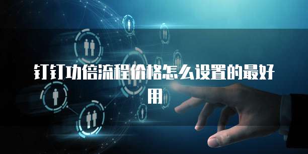 钉钉功倍流程价格怎么设置的最好用