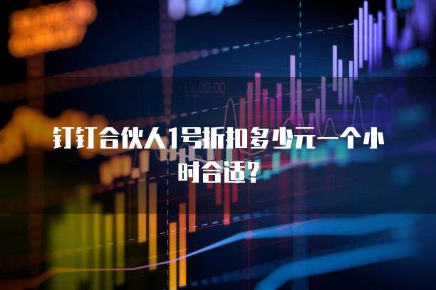 钉钉合伙人1号折扣多少元一个小时合适?