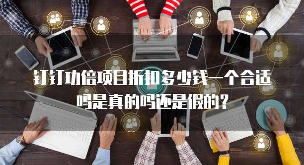 钉钉功倍项目折扣多少钱一个合适吗是真的吗还是假的?