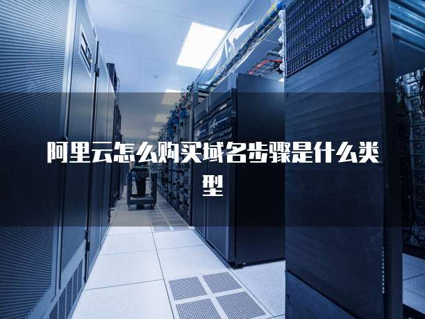 阿里云怎么购买域名步骤是什么类型