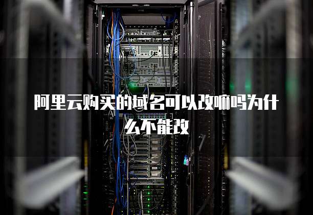 阿里云购买的域名可以改嘛吗为什么不能改