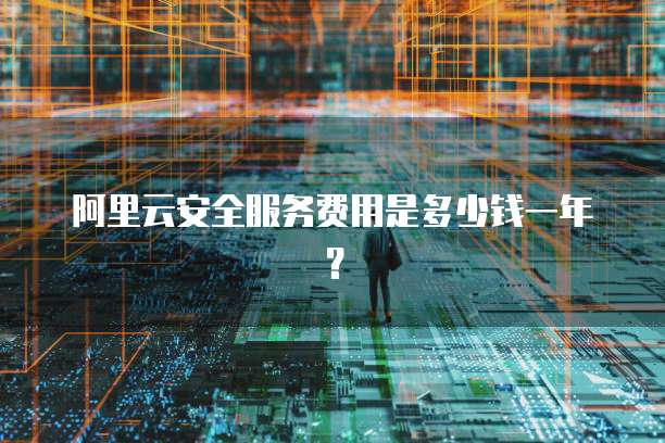 阿里云安全服务费用是多少钱一年？
